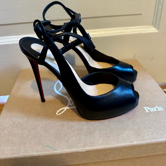 Christian louboutin Jenlove alta 120 kid in black - Picture 2 of 9